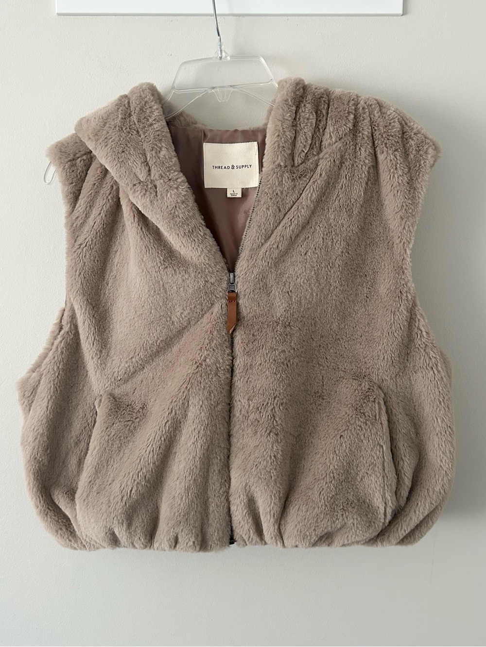 Thread & Supply Hooded Cropped Vest